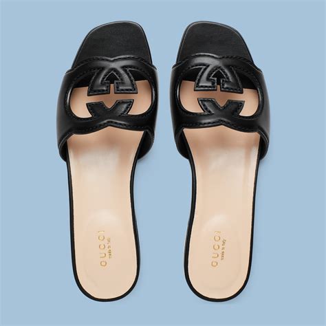 gucci interlocking g sandal|women's platform perforated g sandal.